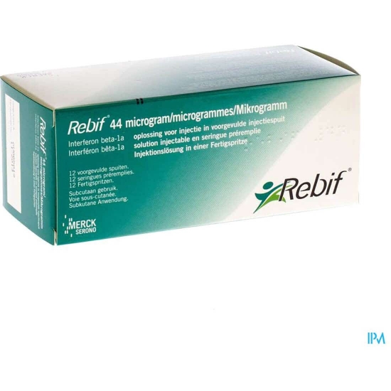 Picture of Rebif 44 MCG /0.5 ML solution for injection in Cartridge